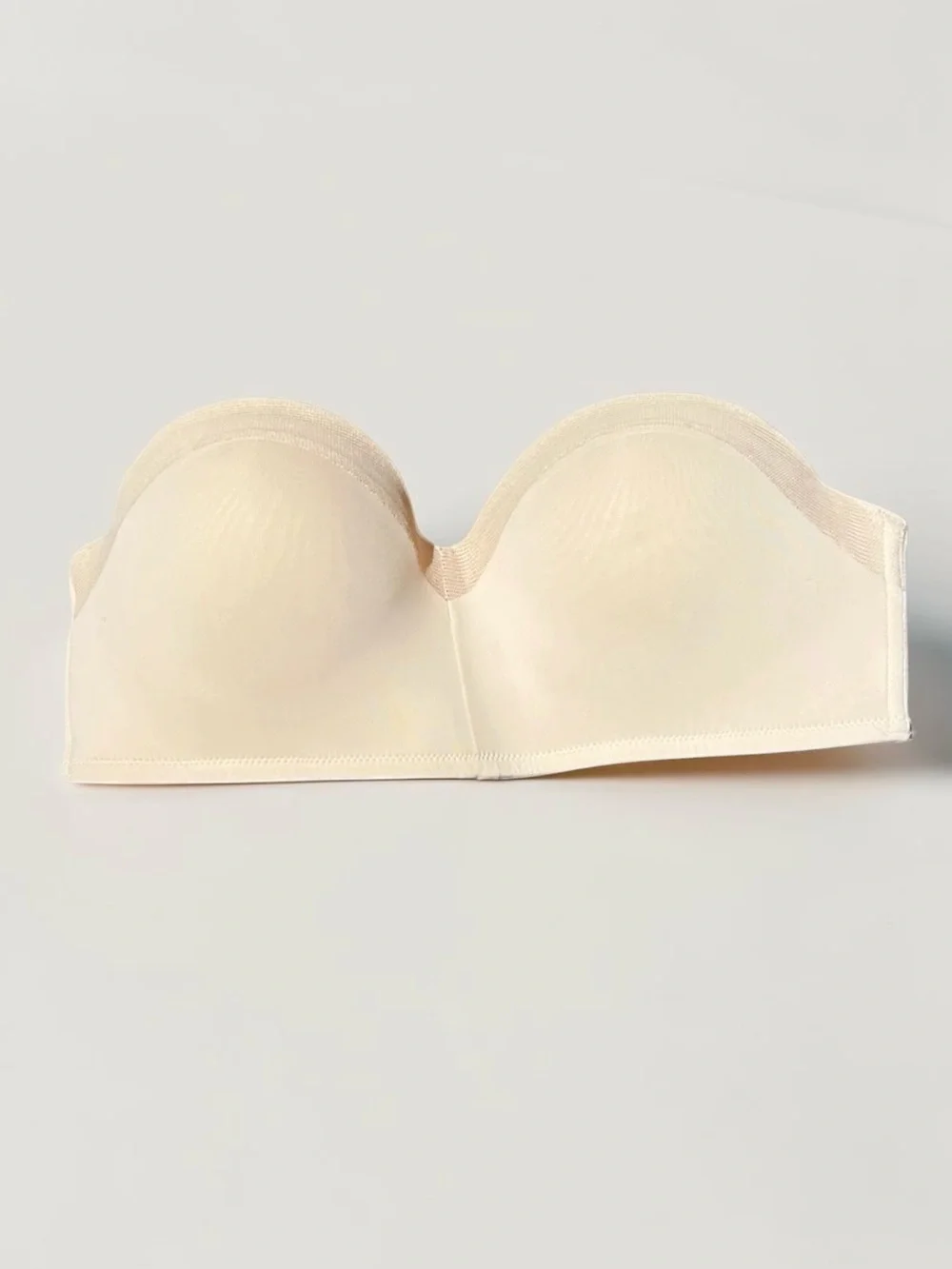 🌻Like New LIVELY No-Wire Strapless Bra Toasted Almond Wireless Padded Nude 34DD